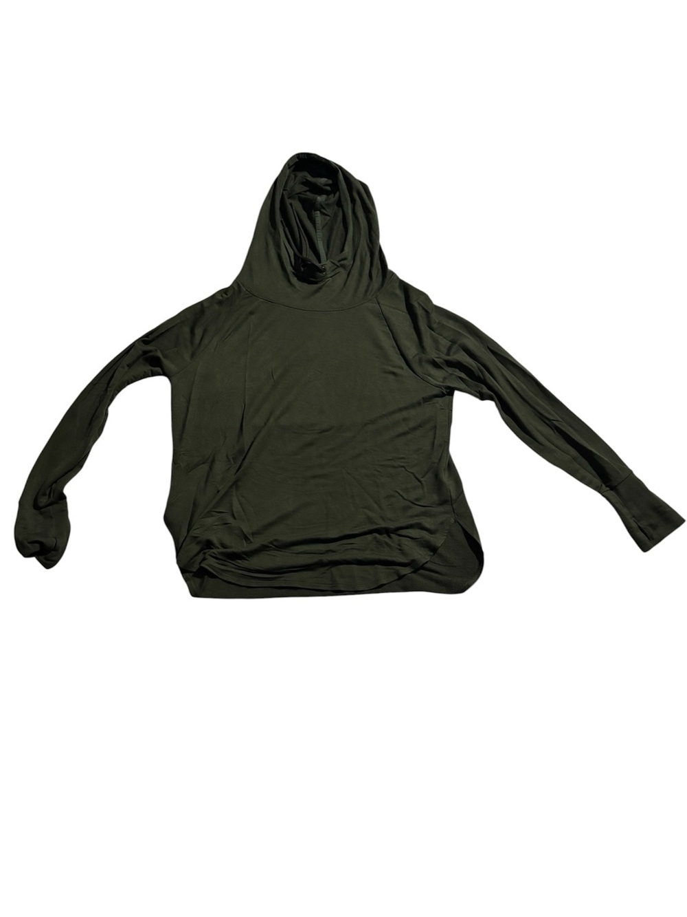 Athletic Works Dark Olive Green Hooded Sweatshirt